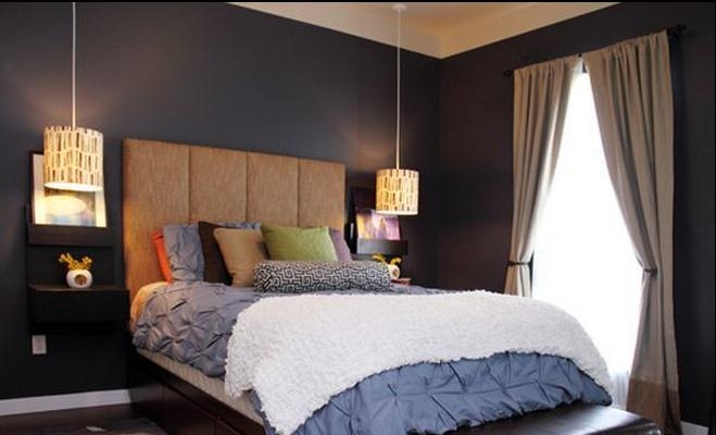 紫色系卧室颜色搭配 LOFT风格