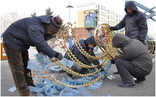 室外彩灯装饰安装需做的安全措施