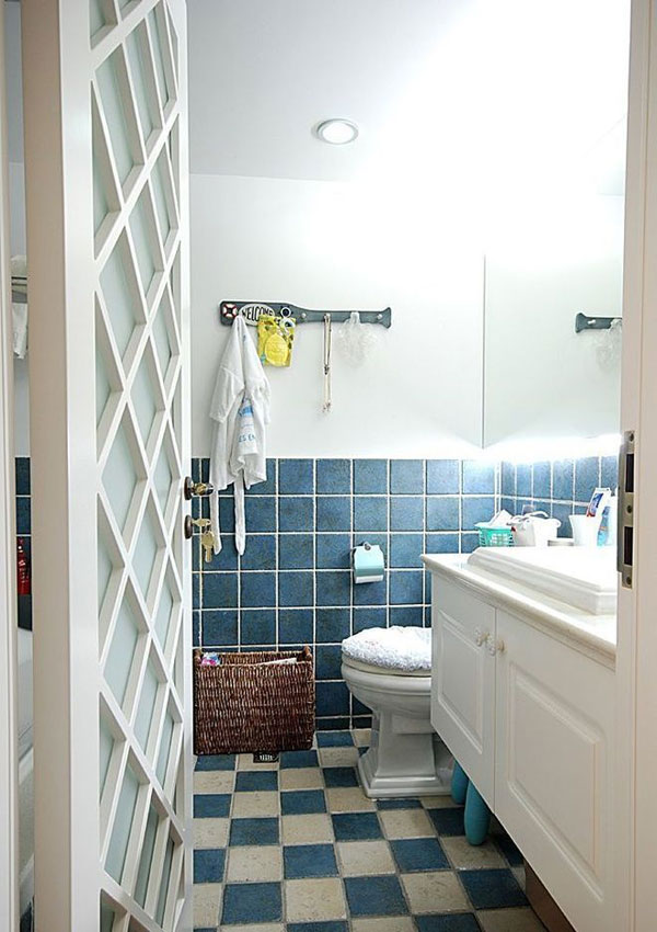 夏天里的那片蓝 90平清爽小户型装修