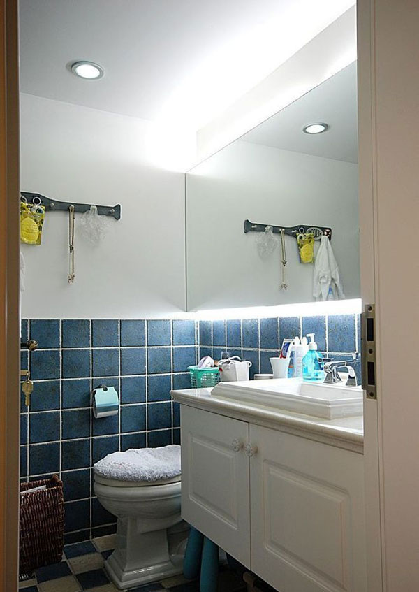 夏天里的那片蓝 90平清爽小户型装修