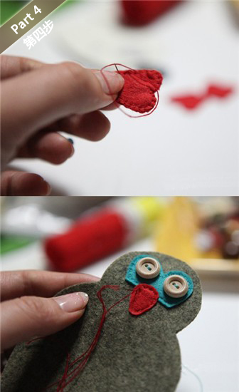 零基础布艺DIY工坊 教你做超萌猫头鹰钥匙包