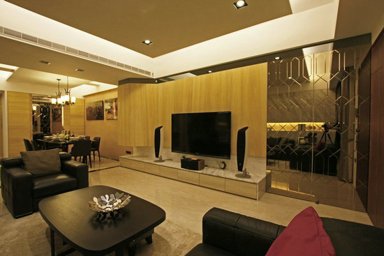 混搭风暖色空间 330平温馨别墅设计