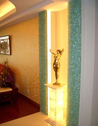 金色玄关装修效果图