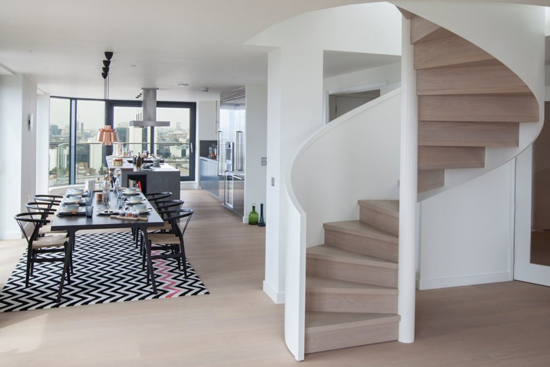 12图完美诠释创意大户型 伦敦简约时尚公寓设计