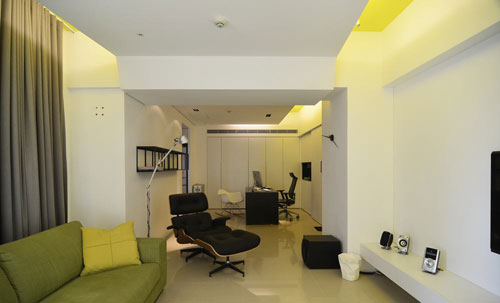 客厅动线规划 造就83平现代风公寓