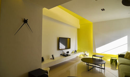 客厅动线规划 造就83平现代风公寓