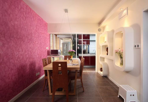 网友曝光简约的玫红色闺房 现代色彩让人倾心 网友曝光简约的玫红色闺房 现代色彩让人倾心