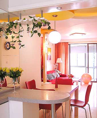 纯情与性感并存 都市单身白领女人的精致家(图)