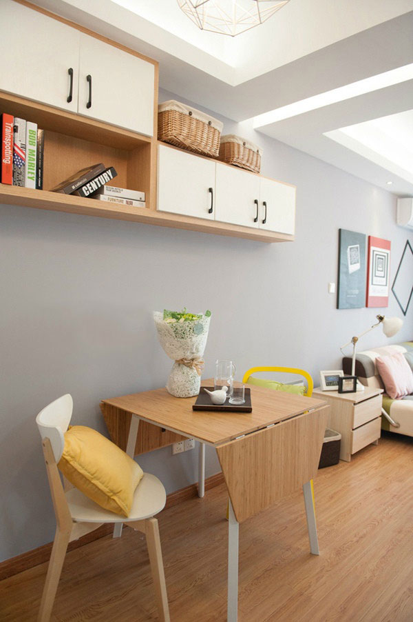 混搭柔色简单生活 65平米温馨小户型设计