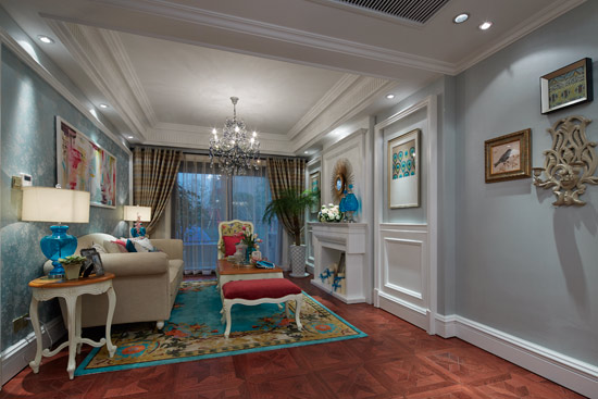 7万打造90平法式浪漫二居室