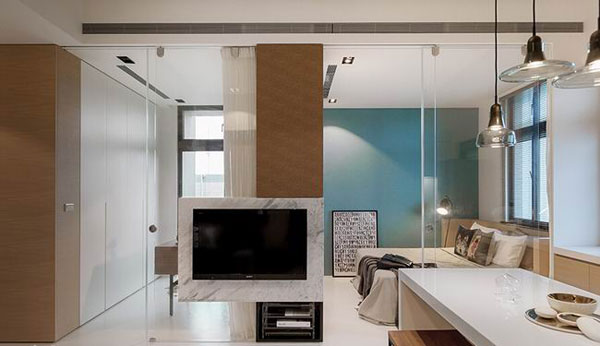 三米六挑高空间 23图诠释惬意单身居