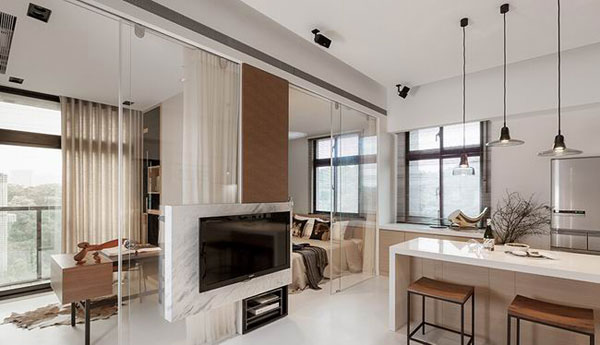 三米六挑高空间 23图诠释惬意单身居