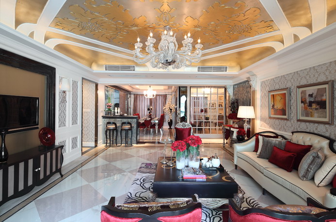 四居室奢华欧式低调生活 四居室奢华欧式低调生活