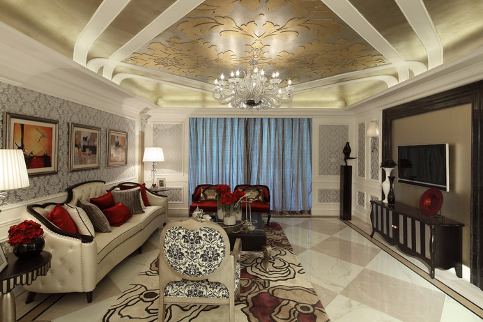 四居室奢华欧式低调生活 四居室奢华欧式低调生活