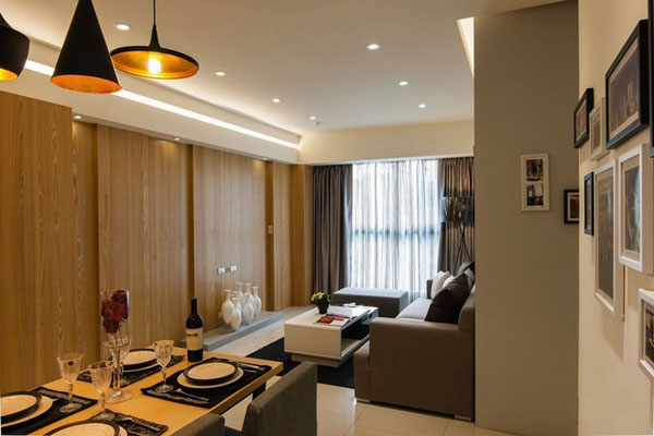 80后夫妻的简约梦 59平木色小户型婚房