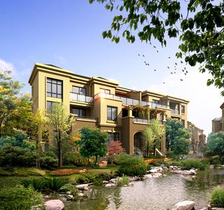 叠拼别墅效果图