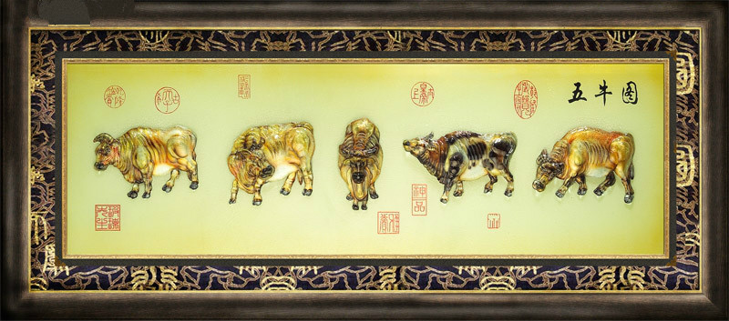 艺术玻璃装挂画，新时尚家居装饰