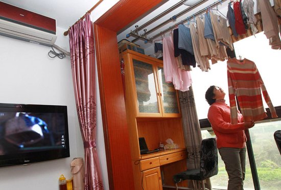 家装污染之室内晾衣小心洗衣粉中毒