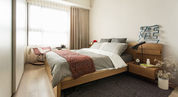 温馨实用生活住宅 90平简约风三口之家