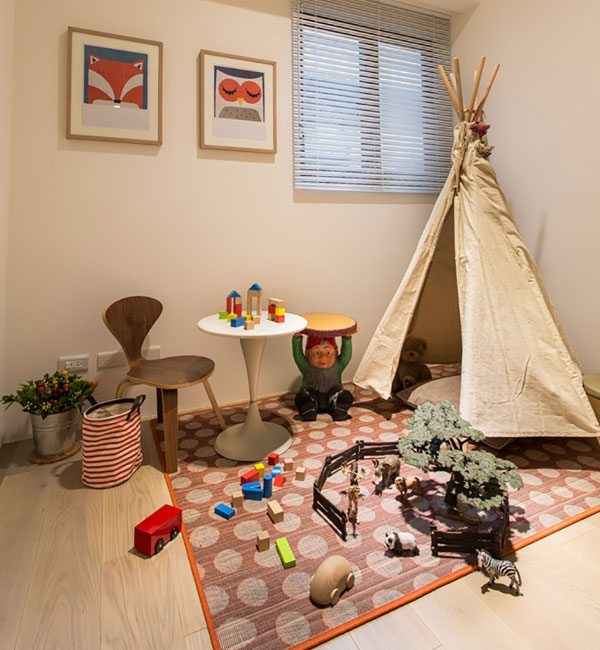 温馨实用生活住宅 90平简约风三口之家