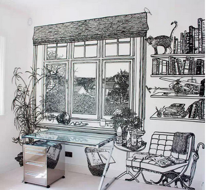 30款手绘风壁纸 家居装修也有Duang特效