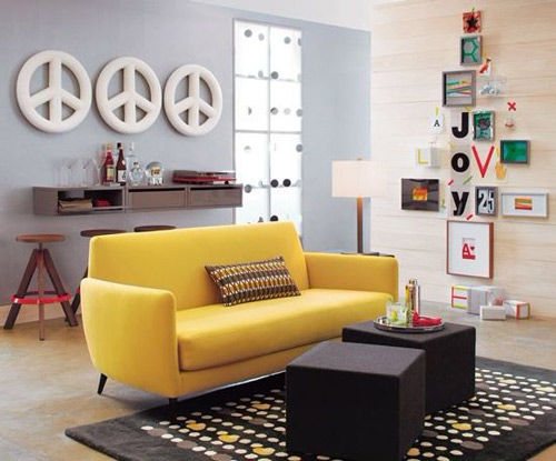 银蓝+敦煌橙家居 新房装修颜色搭配技巧