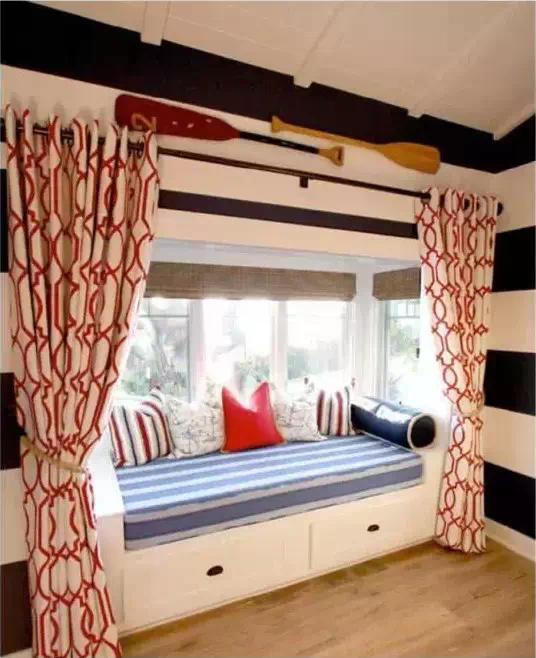 飘窗设计图!你家飘窗需要的是这些窗帘!