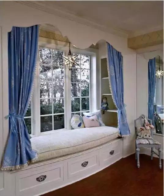 飘窗设计图!你家飘窗需要的是这些窗帘!