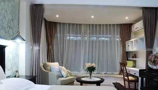 飘窗设计图!你家飘窗需要的是这些窗帘!