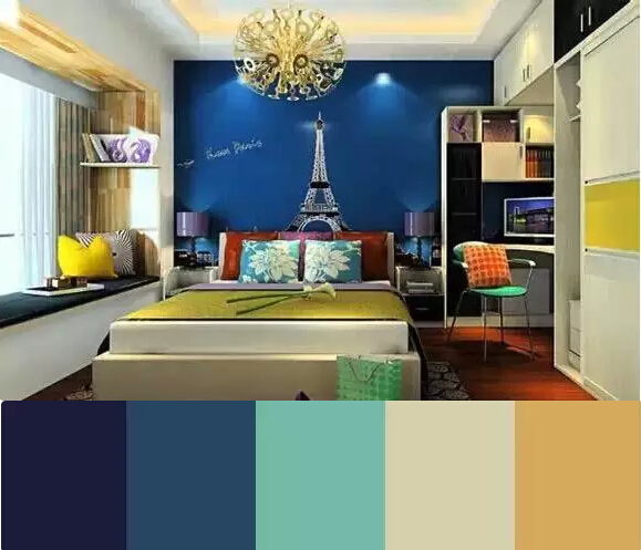 色彩搭配技巧 居家装修色彩搭配学