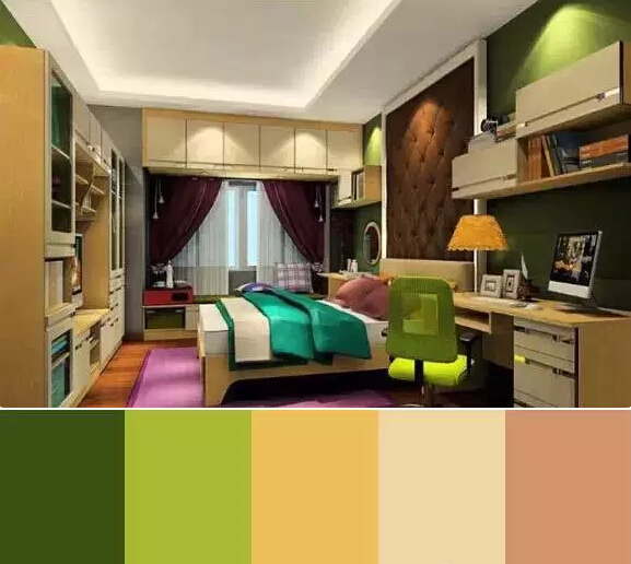 色彩搭配技巧 居家装修色彩搭配学