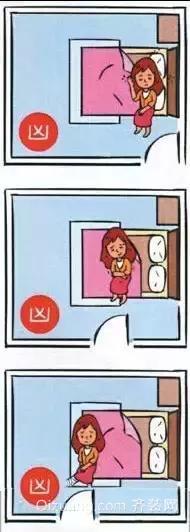 房门对到床
