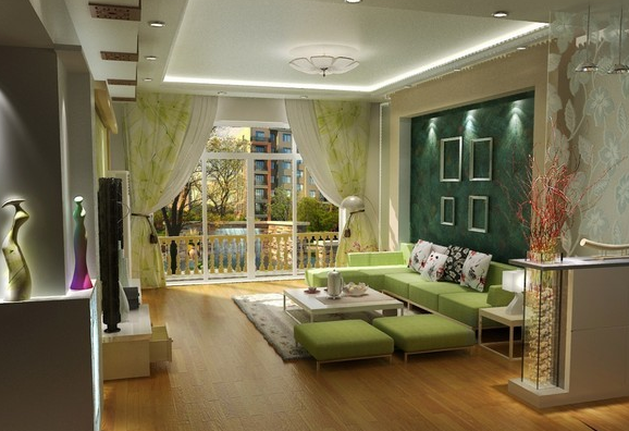 客厅风水装饰图