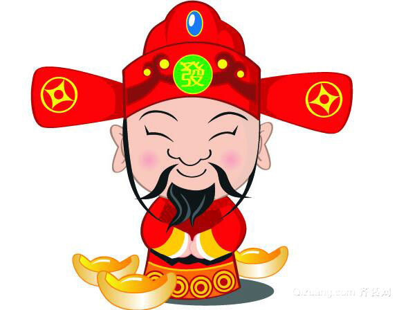 文财神爷效果图